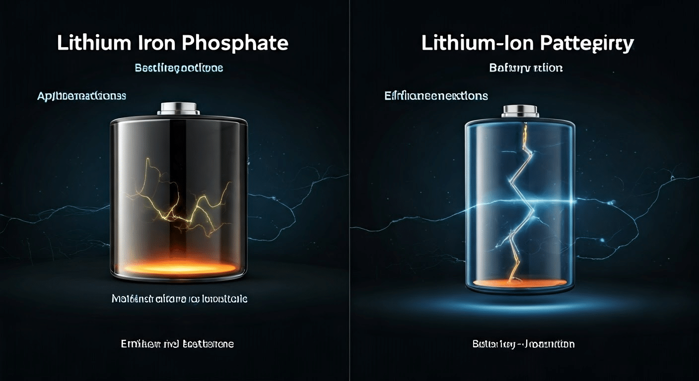 Unterschiede zwischen LiFePo4- und Lithium-Ionen-Batterien.